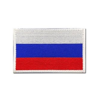 Военный шеврон с вышитым флагом России