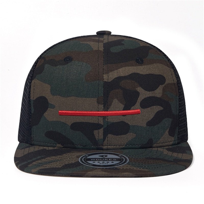 Camo Snapback Red Line - Asian Woodland — изображение 2