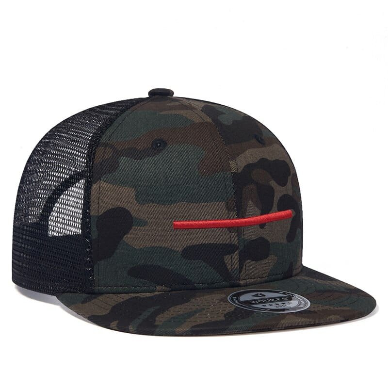 Camo Snapback Red Line - Asian Woodland — изображение 3