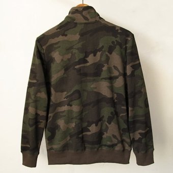 Camo zipper sweatshirt "Zamok"