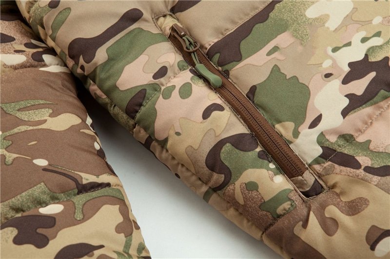 camo puffer jacket with hood