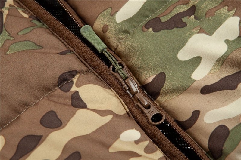 camo puffer jacket with hood
