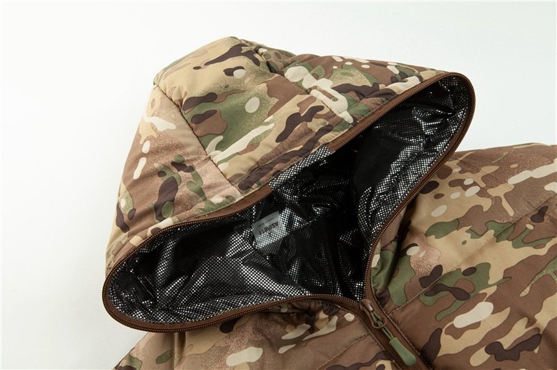 camo puffer jacket with hood