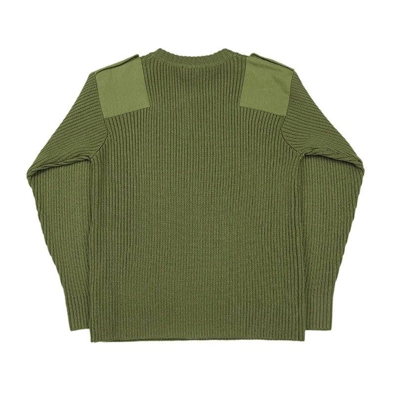 commando sweater with epaulets "USMC" Navy Blue|Olive