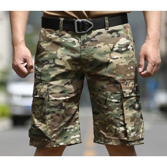 Mens camouflage cargo shorts