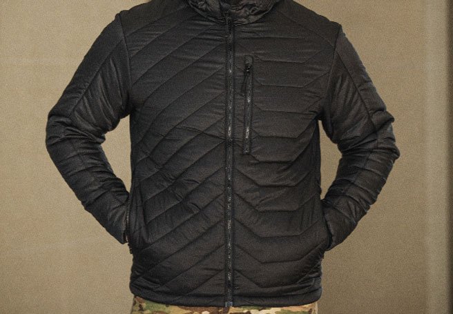 puffer jacket military