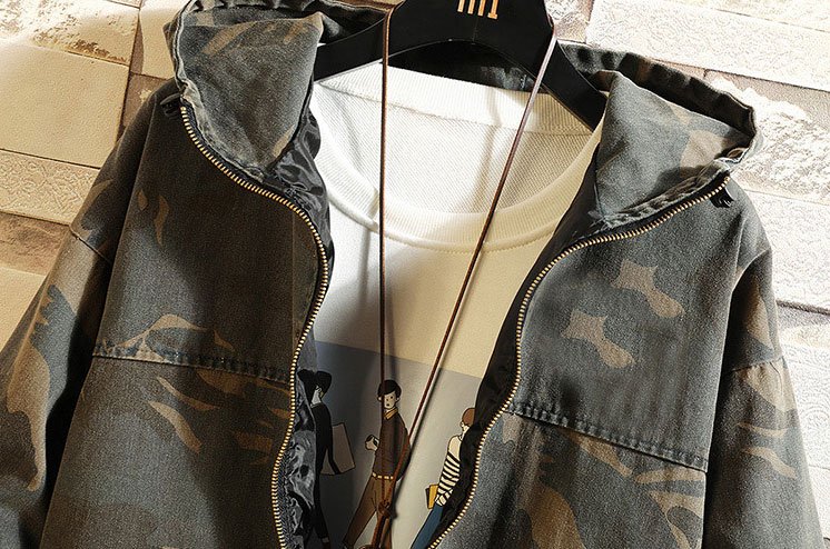 vintage camouflage jacket