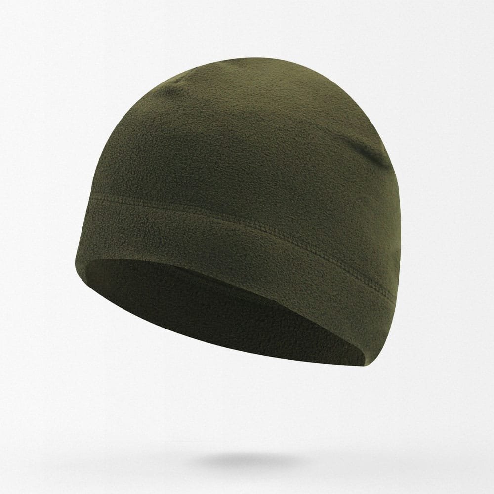 Флисовая шапка армейский зелёный
