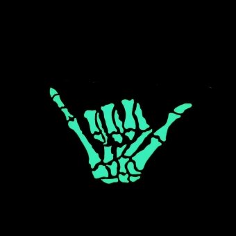 Skeleton hand patch