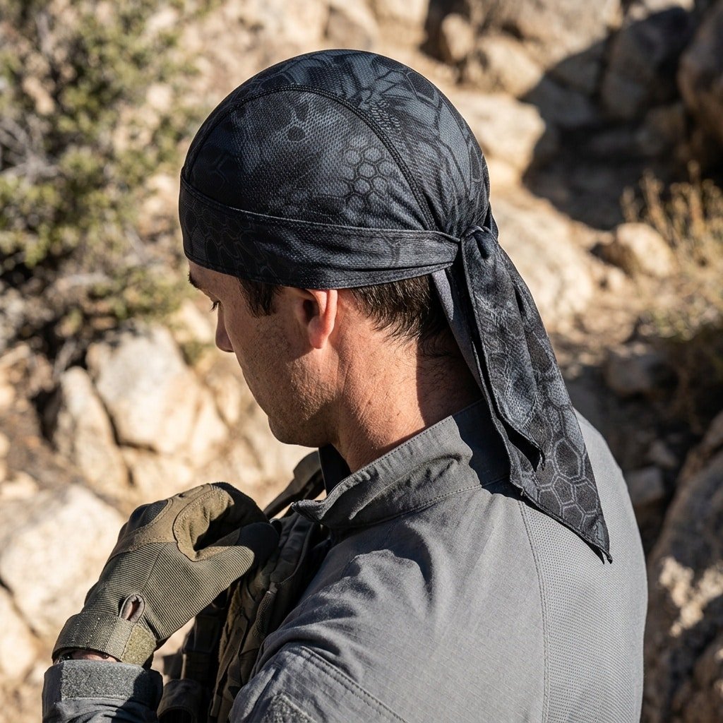 Black camo bandana Kryptek Typhon