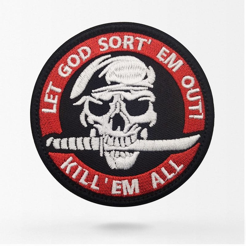 Патч Kill em all с черепом