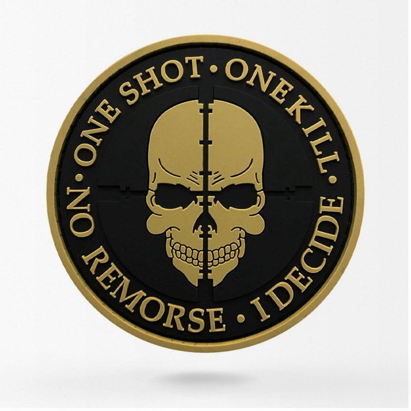 Патч One Shot One Kill с черепом