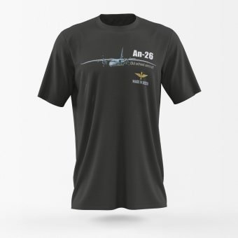 Футболка с военным самолётом Ан-26