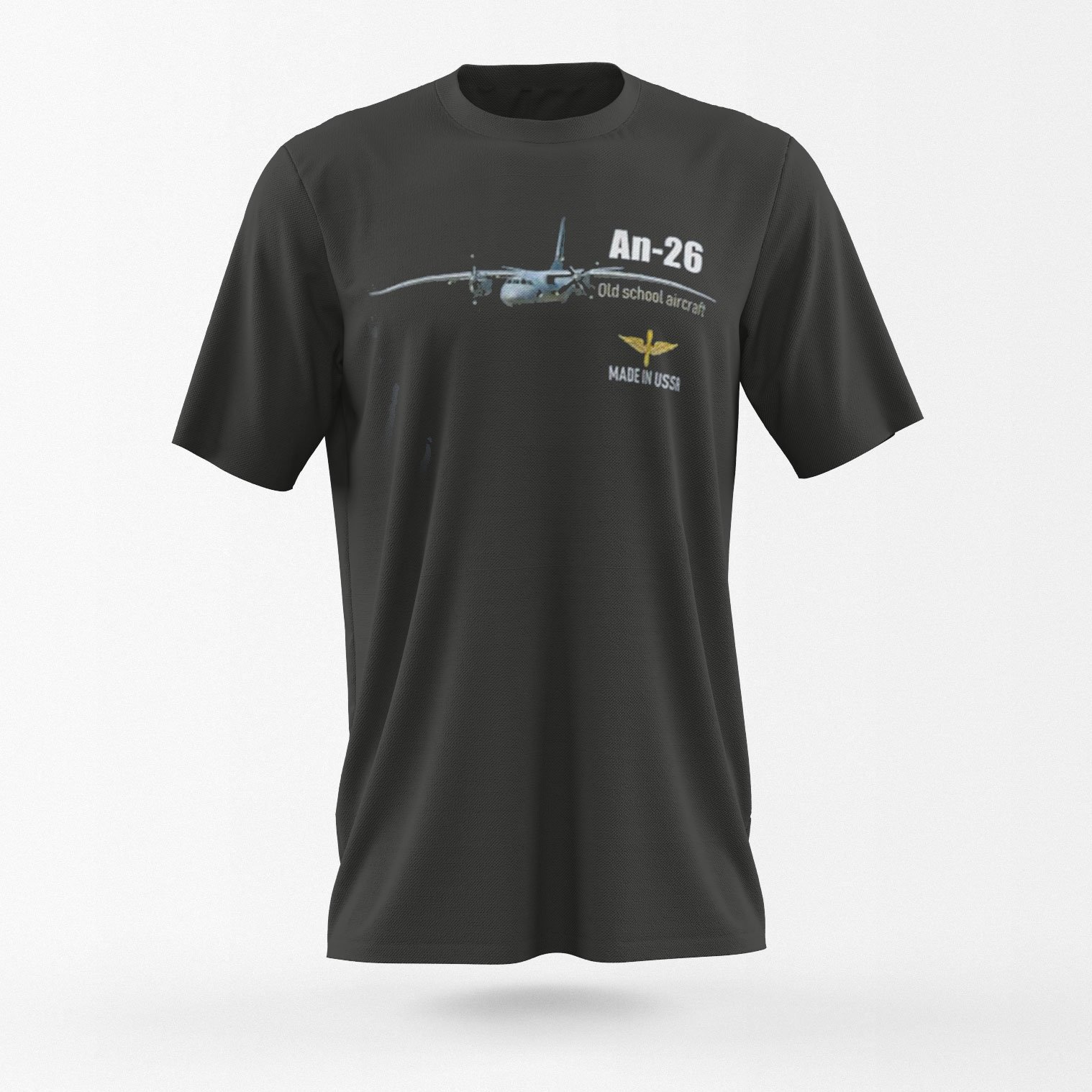 Футболка с военным самолётом Ан-26