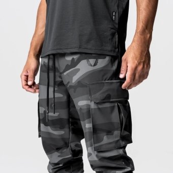 Black and grey camo joggers