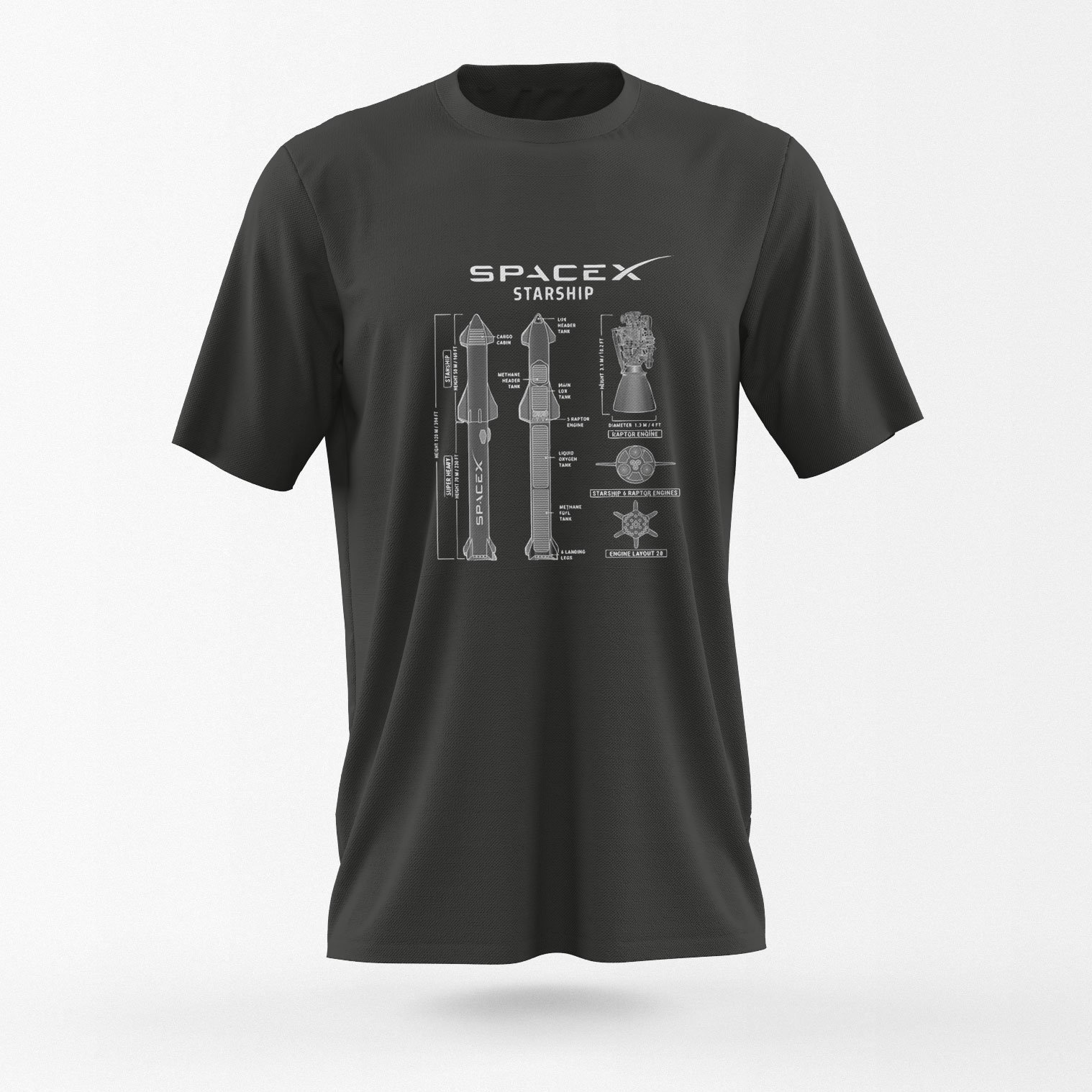 SpaceX Starship футболка