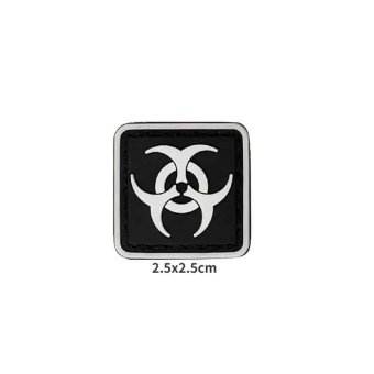 biohazard patch Black
