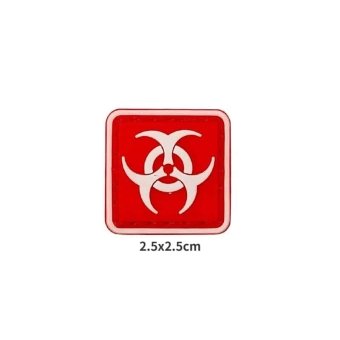biohazard patch  Red
