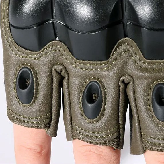 Half finger tactical gloves leather