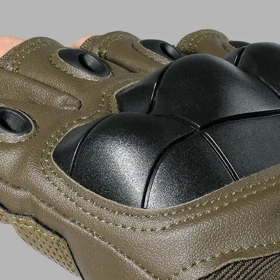 Half finger tactical gloves leather