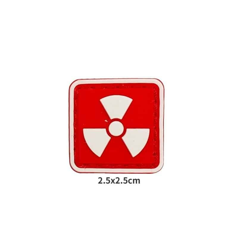 nuclear radiation patch Red