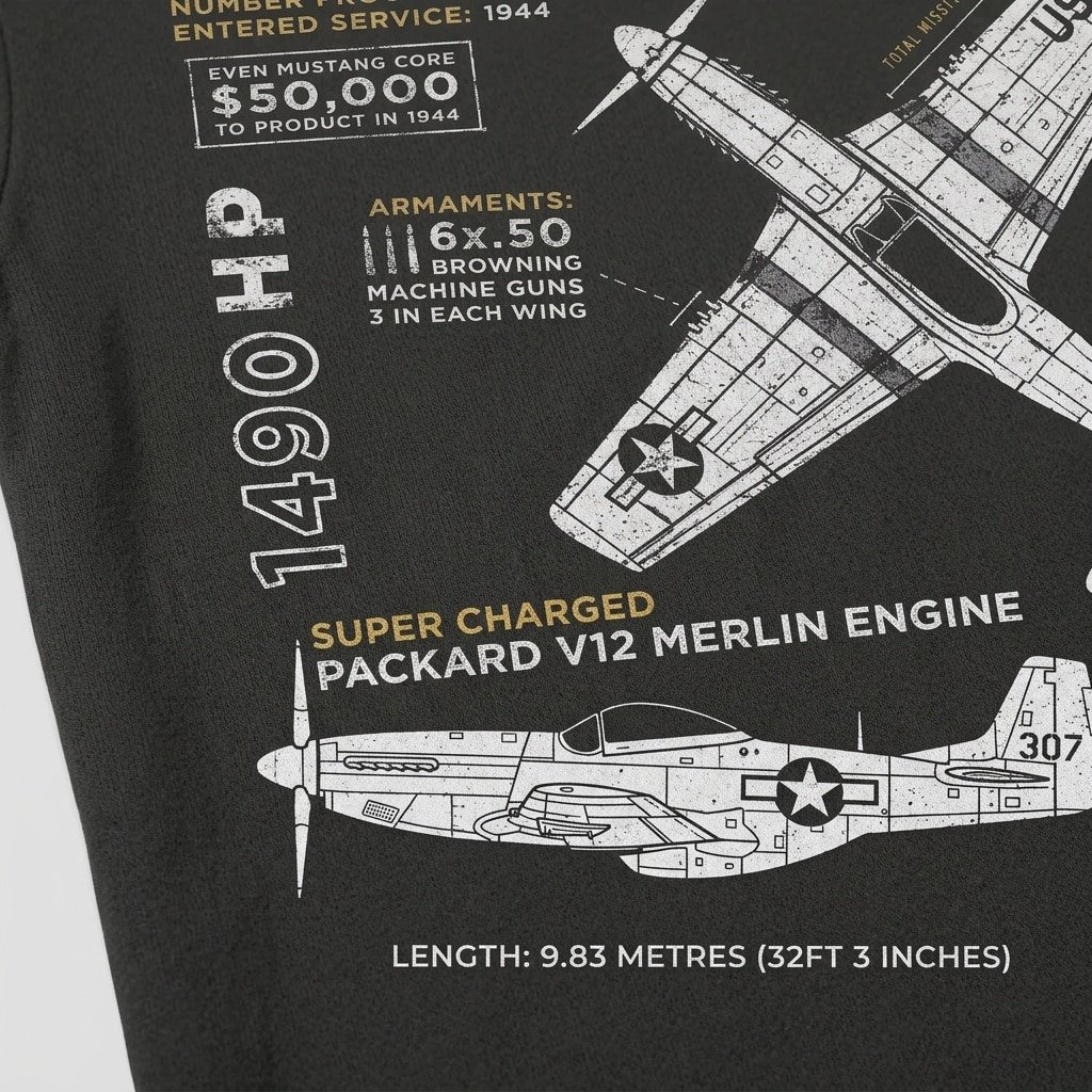 P 51 Mustang Tshirt