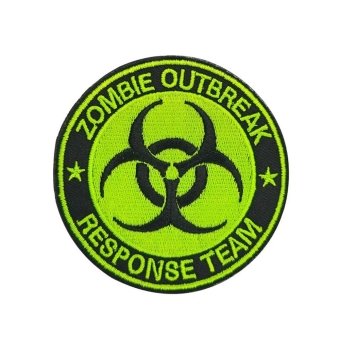 zombie outbreak response team patch Yellow neon