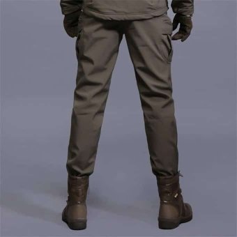 Waterproof softshell pants - Olive