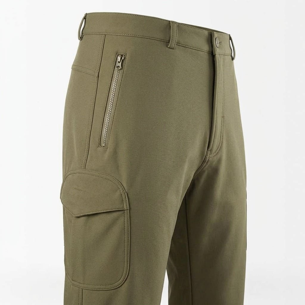 Waterproof softshell pants – Olive