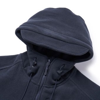 Tactical fleece jacket with hood