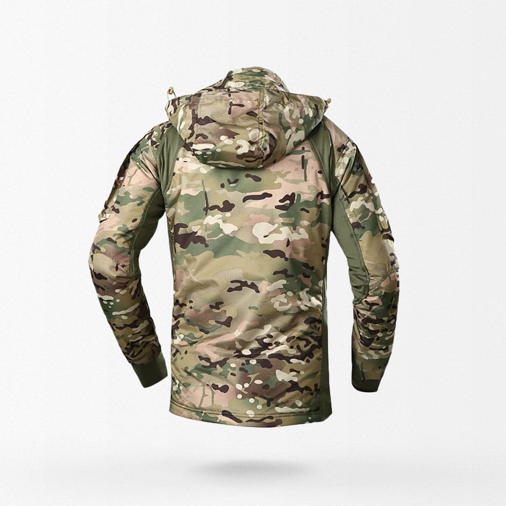 camo rain jacket