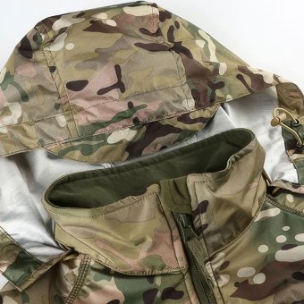 camo rain jacket