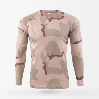 Камуфляжная рубашка с длинным рукавом мужская - 3 Color Desert