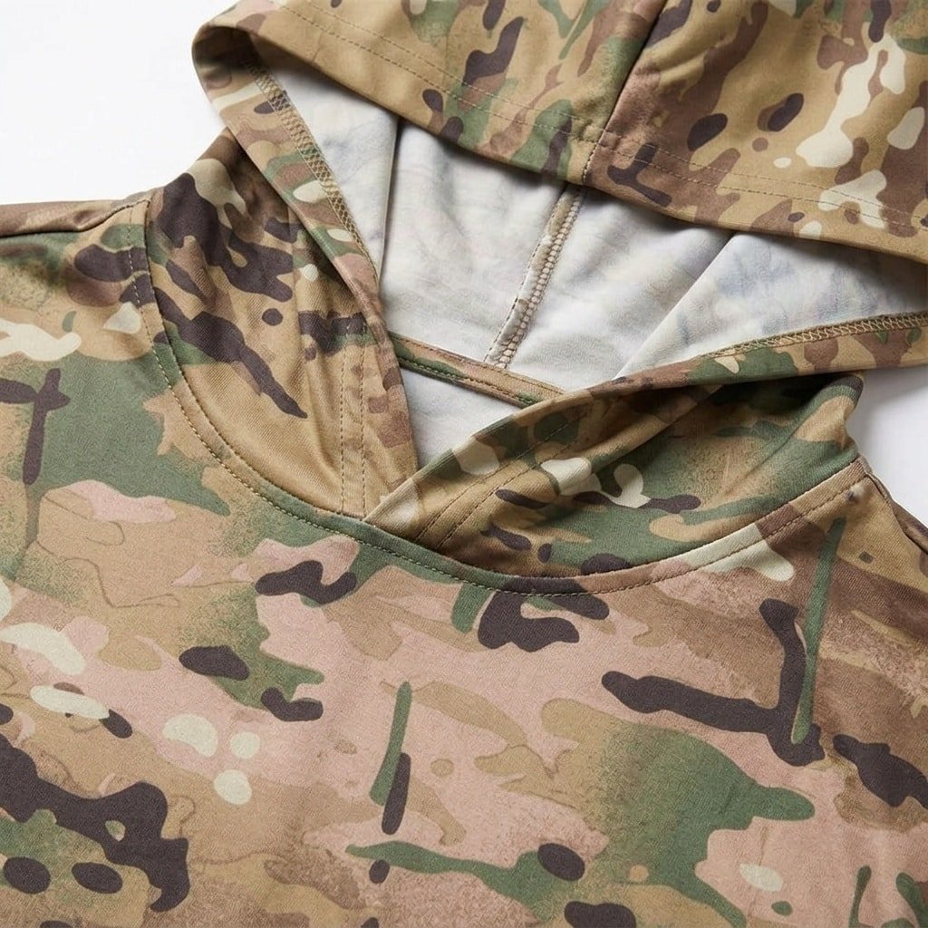Tactical hooded long sleeve shirt