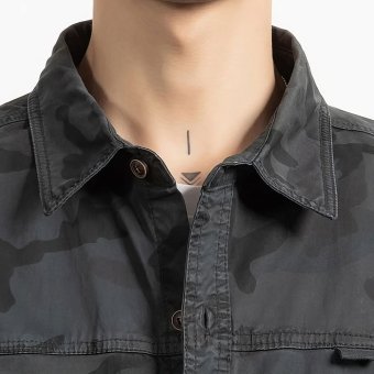 camo long sleeve button up shirt
