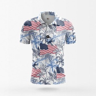 Гавайская рубашка с флагом США