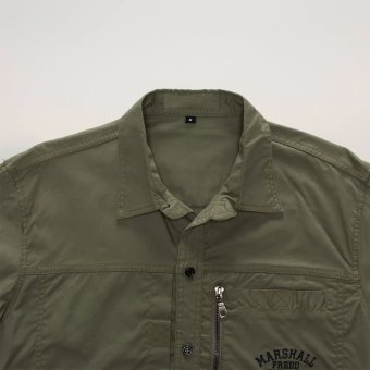 military vintage button up shirt
