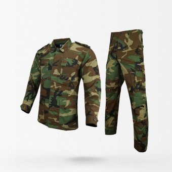 BDU woodland camo uniform