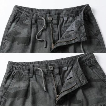 Camo army slim cargo pants