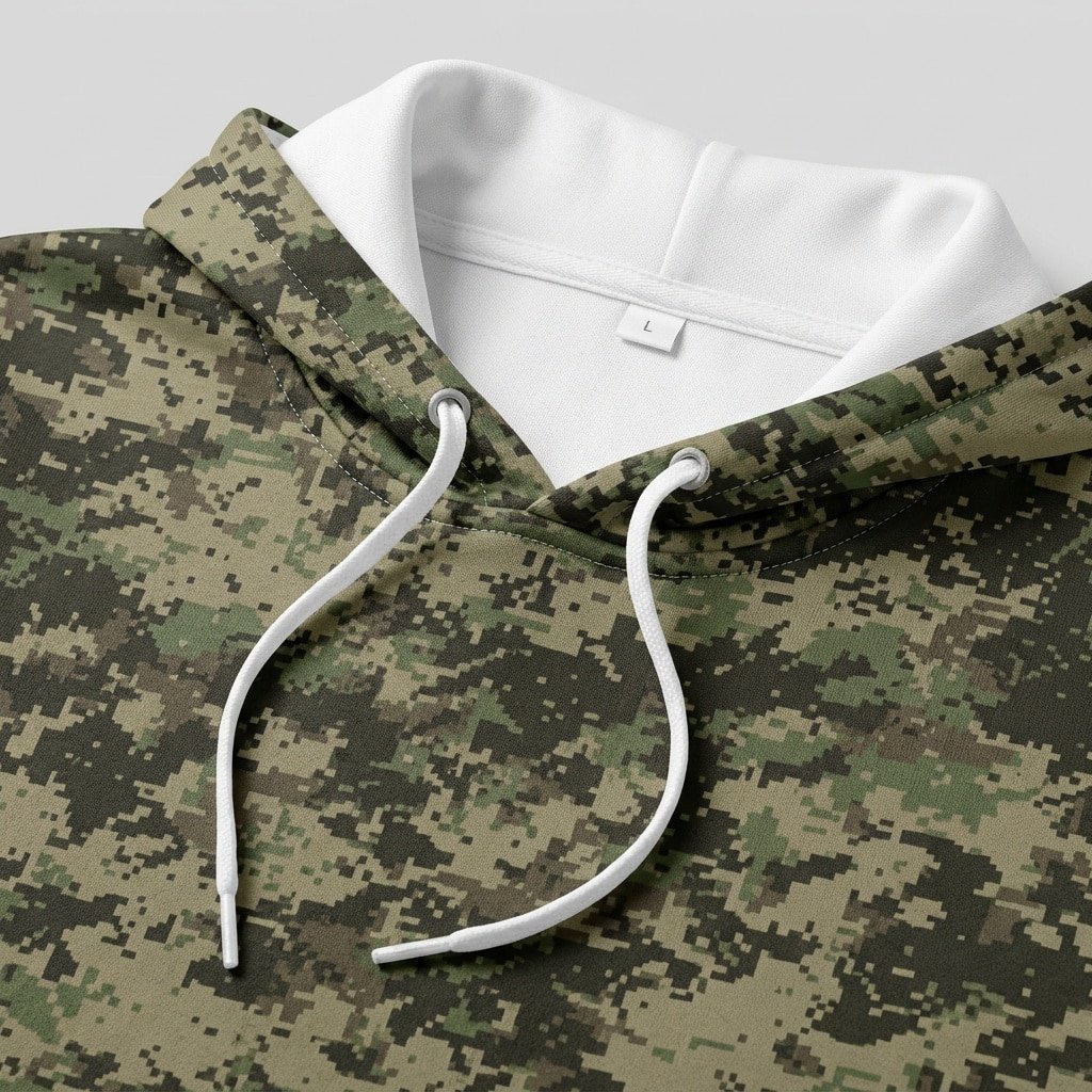 Digital green camo hoodie