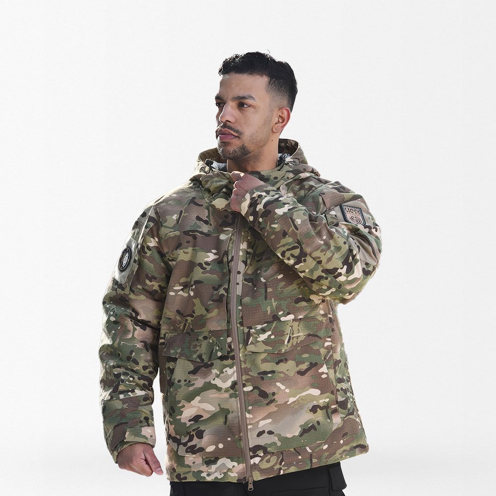 heat reflective camo winter jacket