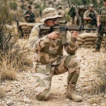 3 Color Desert Military Combat Uniform
