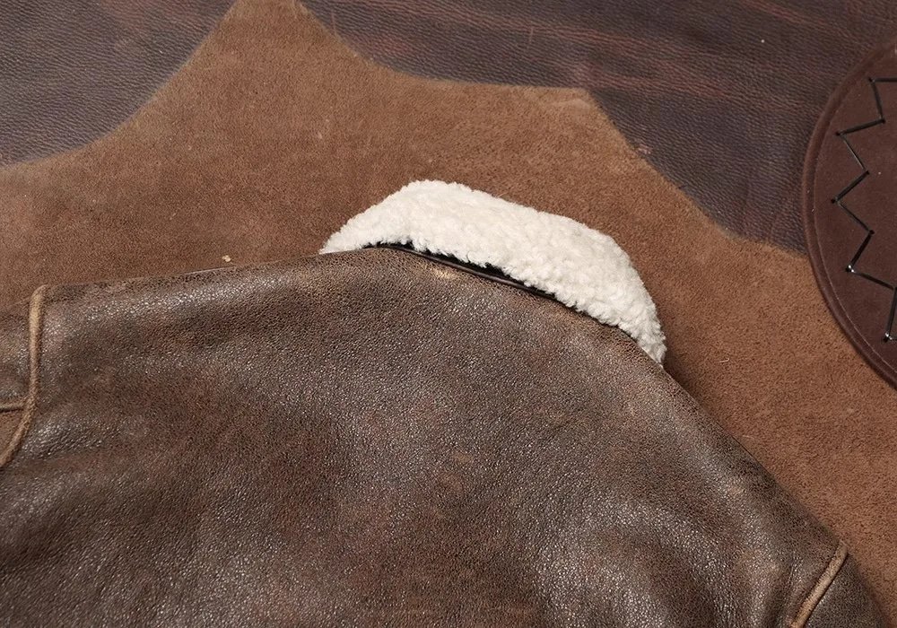 A2 Bomber Leather Jacket Brown