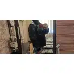Лётная куртка B3 с меховым воротником чёрная photo review