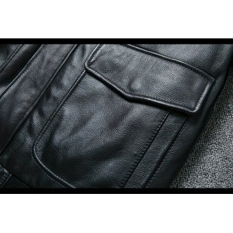 Flight jacket B3 with fur collar Black