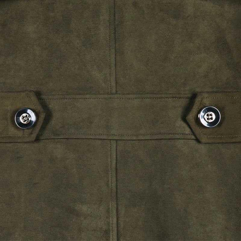 Double breasted military trench coat Green|Grey|Olive