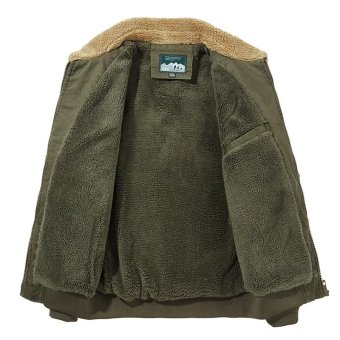 Men's Fleece Bomber Jackets Black|Green|Khaki