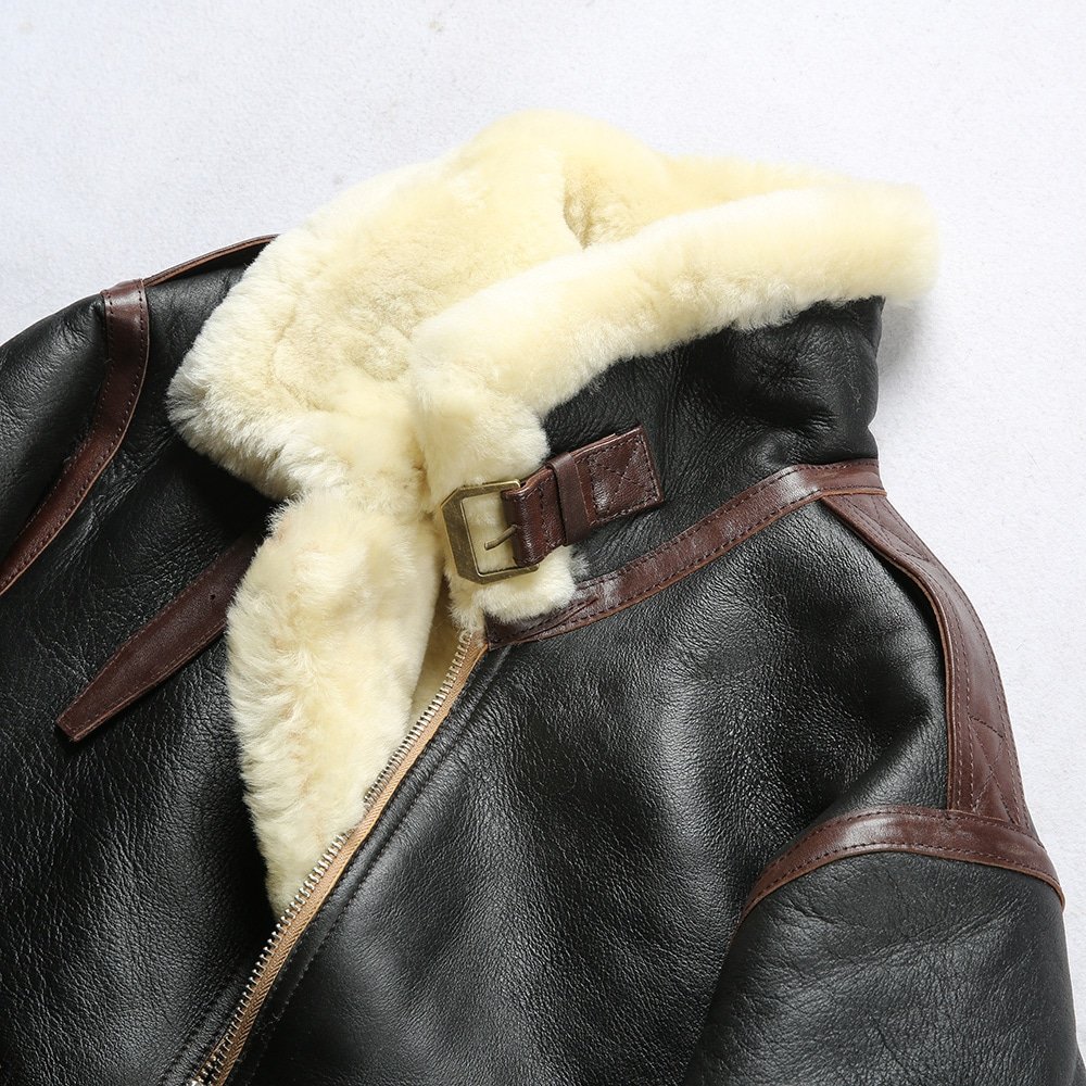 Men A2 Shearling Leather Jacket