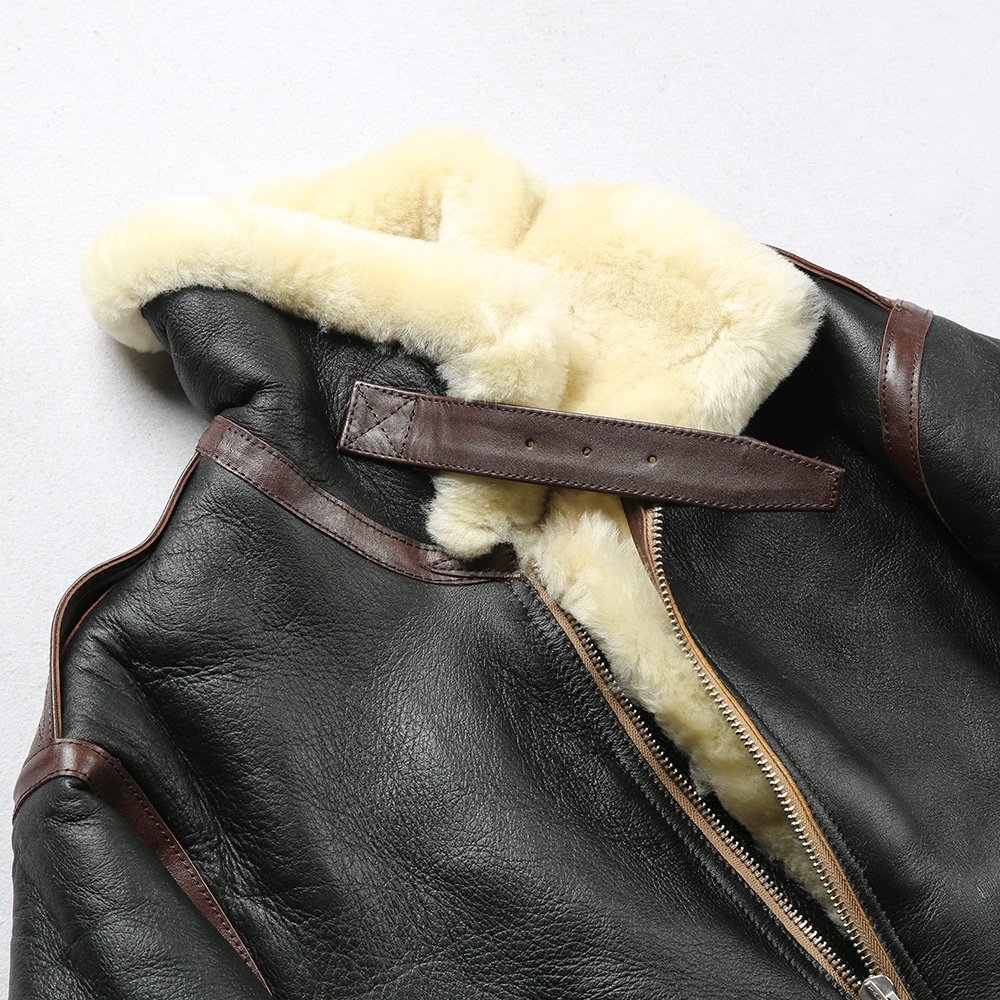 Men A2 Shearling Leather Jacket