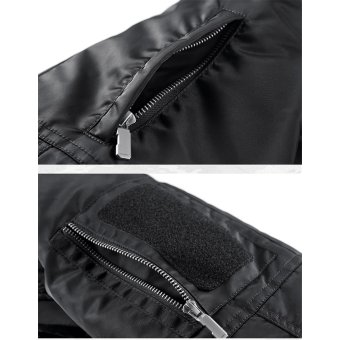 mens winter techwear bomber jacket Black|Green